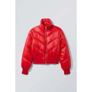 Weekday Pufferjacke Wield Rot, Jacken in Größe S. Farbe: Red