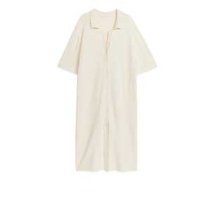 Arket Bouclé-Jersey-Kleid Cremeweiß, Alltagskleider in Größe M. Farbe: Off white