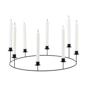 House Doctor Kerzenständer Ring, für 8 Kerzen, ∅ 50 cm, Höhe 11,5 cm
