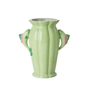 Keramik Vase in Fish Form, Ø 10 cm, Höhe 20 cm