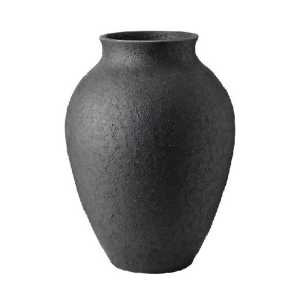 Knabstrup Keramik Knabstrup Vase 20cm Schwarz