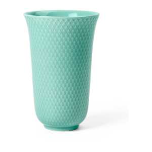 Lyngby Porcelæn Rhombe Vase 15cm Aqua