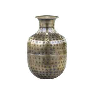 Messing Vase, H16 x Ø10 cm, antique messing