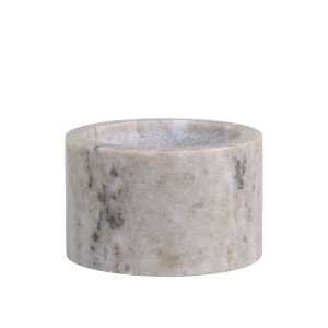 Morlaix Kerzenhalter aus Marmor, H6/D10 cm, latte