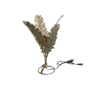 Tischlampe mit Blättern, H55 x L38,5 x B33,5 cm, antique messing