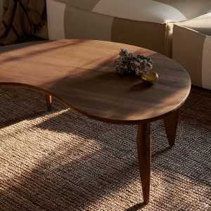 ferm LIVING - Feve Coffee Table 120 x 60 cm, Walnuss