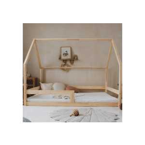 DB-Möbel Kinderbett Hausbett BARI 140x200 Naturholz
