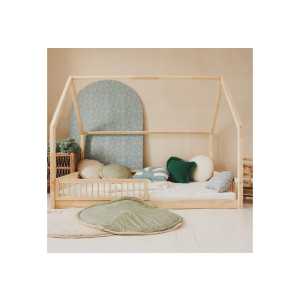 DB-Möbel Kinderbett Kinderbett MOLI Naturholz 140x200 cm inklusive Rausfallschutz