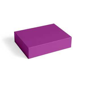 HAY Colour Storage S Box mit Deckel 25,5 x 33cm Vibrant purple