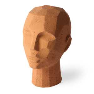HKliving - Abstrakte Kopf-Skulptur, Terrakotta