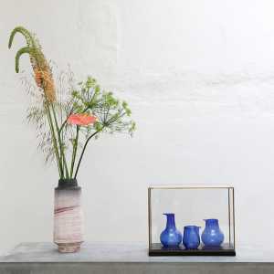 HKliving - Keramik Vase, chrom