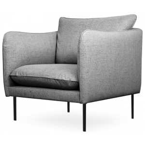 andas Sessel "Skalle", minimalistisches Design auf schlanken Metallfüßen