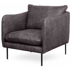 andas Sessel "Skalle", minimalistisches Design auf schlanken Metallfüßen
