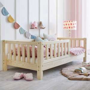 DB-Möbel Kinderbett Kinderbett Einzelbett Rausfallschutz und Lattenrost 160x80 cm
