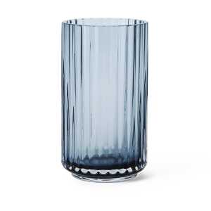 Lyngby Porcelæn Lyngby Vase Glas Mitternachtsblau 12,5cm