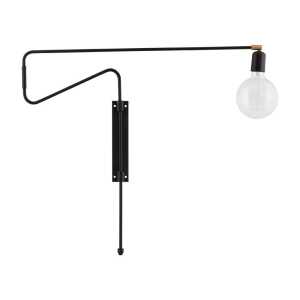 Wandlampe Swing, schwarz, L: 70 cm
