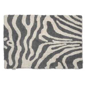 Classic Collection Zebra Badezimmer Teppich 60 x 90cm Titanium-weiß