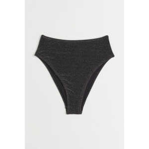 H&M Bikinihose Brazilian, Bikini-Unterteil in Größe 34. Farbe: Black/glittery