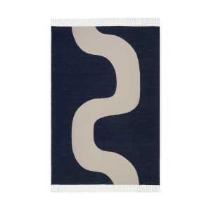 Marimekko Seireeni Decke 130x180 cm Off white-dark blue