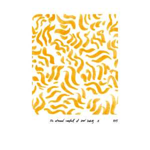 Paper Collective Comfort - Yellow Poster 30 x 40cm