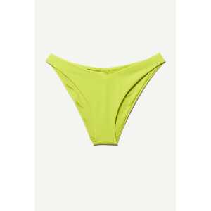 Weekday Tief geschnittene Bikinihose AVA Gelbgrün, Bikini-Unterteil in Größe S. Farbe: Chartreuse