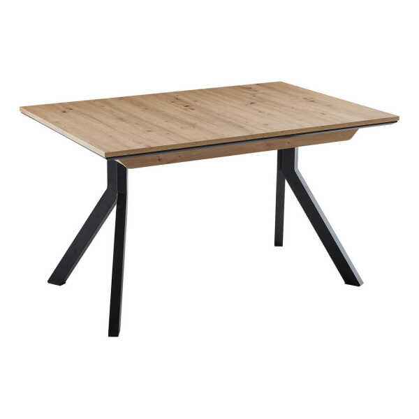 Cantus ESSTISCH Schwarz, Eiche Artisan