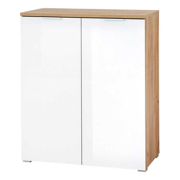 XXXLutz SCHUHSCHRANK Weiß, Eiche