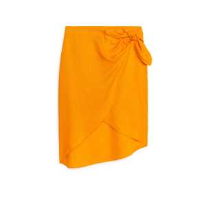 Arket Wickelrock aus Leinen Gelb, Röcke in Größe S. Farbe: Yellow