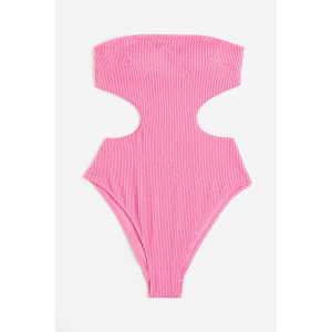 H&M Bandeau-Badeanzug Rosa, Badeanzüge in Größe 48. Farbe: Pink