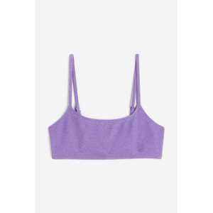 H&M Bikinitop Lila/Glitzernd, Bikini-Oberteil in Größe M. Farbe: Purple/glittery