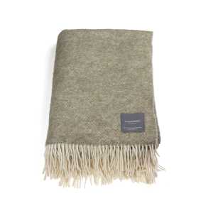 Stackelbergs Wool Wolldecke Olive & offwhite