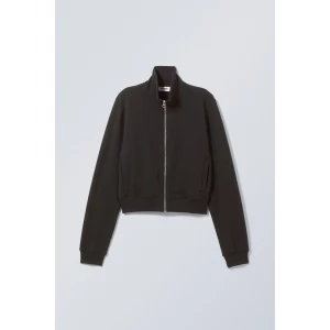 Weekday Jacke aus Sweatstoff Schwarz, Sportjacken in Größe XXS. Farbe: Black