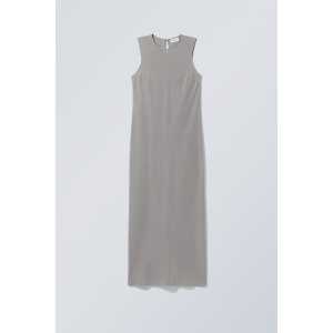 Weekday Langes ärmelloses Kleid Hanna Grau, Alltagskleider in Größe 40. Farbe: Grey