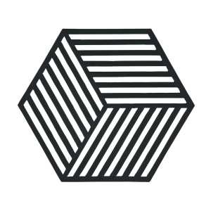 Zone Denmark - Hexagon Untersetzer, schwarz