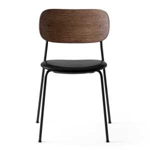 Audo - Co Dining Chair, schwarz / Leder schwarz / Eiche gebeizt (MENU)
