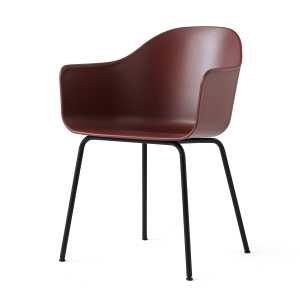 Audo - Harbour Chair (Stahl), schwarz / burned red (MENU)