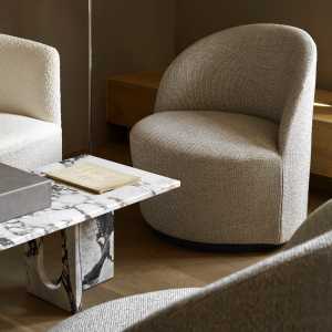 Audo - Tearoom Lounge Chair, Drehgelenk, beige (Hallingdal 65 200) (MENU)
