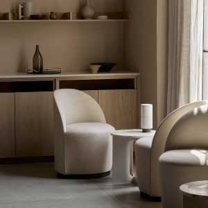 Audo - Tearoom Side Chair, Drehgelenk, beige (Hallingdal 65 200) (MENU)