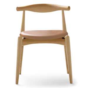 Carl Hansen - CH20 Elbow Chair, Eiche geseift / Leder (Thor 325)