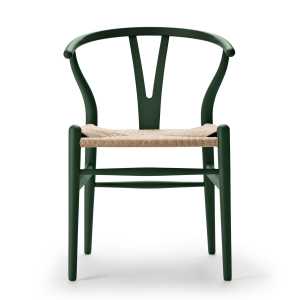 Carl Hansen - CH24 Wishbone Chair, Buche soft green / Naturgeflecht