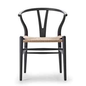 Carl Hansen - CH24 Wishbone Chair, Buche soft grey / Naturgeflecht