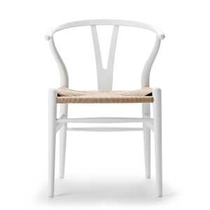 Carl Hansen - CH24 Wishbone Chair, Buche soft white / Naturgeflecht