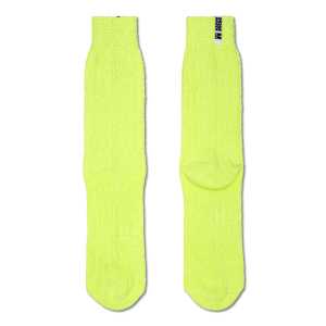Gelb Neon Light Crew Socken