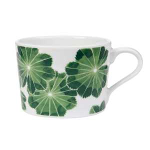 Götefors Porslin Botanica Tasse mit Henkel grün Frauenmantel
