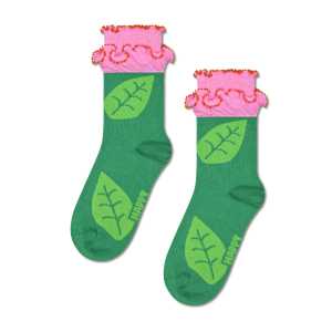 Grüne Kinder Flower Crew Socken