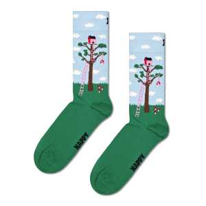 Grüne Treehouse Crew Socken