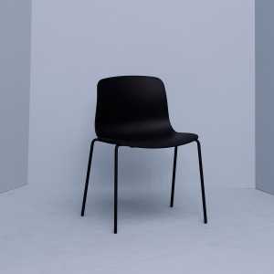 HAY - About A Chair AAC 16, Stahlrohr schwarz / schwarz