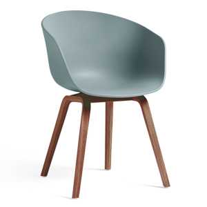 HAY - About A Chair AAC 22, Walnuss lackiert / dusty blue 2.0