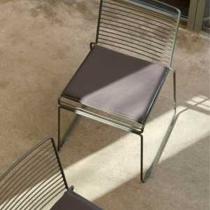 HAY - Hee Dining Chair Kissen, 39 x 43 cm, sky grey