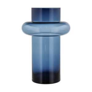 Lyngby Glas Tube Vase Glas 40cm Blau